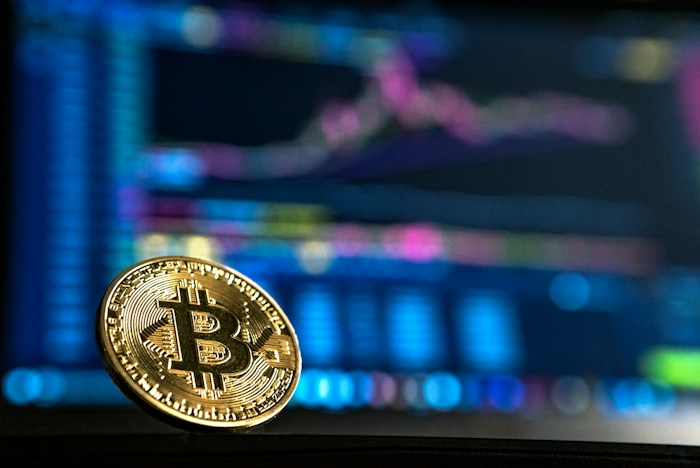 A physical Bitcoin coin